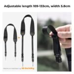 Camera Neck Strap for Photographers, Adjustable Nylon Camera Strap Compatible with Sony Canon Nikon Fuji DSLR SLR Mirrorless Camera