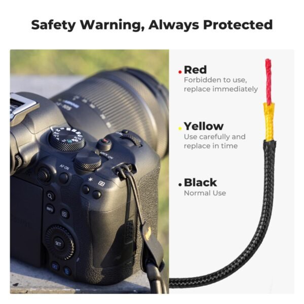 Camera Neck Strap for Photographers, Adjustable Nylon Camera Strap Compatible with Sony Canon Nikon Fuji DSLR SLR Mirrorless Camera