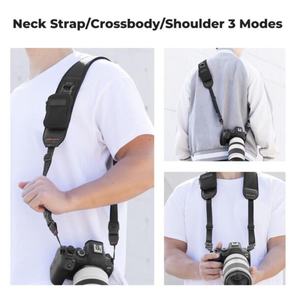Camera Neck Strap for Photographers, Adjustable Nylon Camera Strap Compatible with Sony Canon Nikon Fuji DSLR SLR Mirrorless Camera