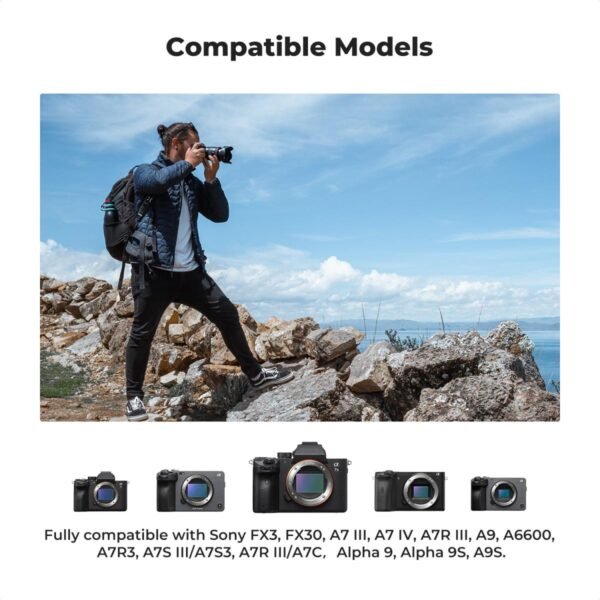 NP-FZ100 Battery and Three Slot Charger, 3-Pack Replacement Battery for Sony A7iii, A7iv, A7C, ZV-E1, FX3, FX30, A9, A6600, A6700, Alpha 9, Alpha 9S, A9S, A7R III, A7R IV, A7R V, 2280mAh