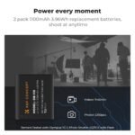 K&F Concept Premium is compatible with the Ricoh cameras GR III, GR III HDF, GR IIIx HDF, GR IIIX, WG-6 with DB-110 batteries as well as with the Olympus cameras TG7/6/5/4 with Li-90B/Li-92B batteries.