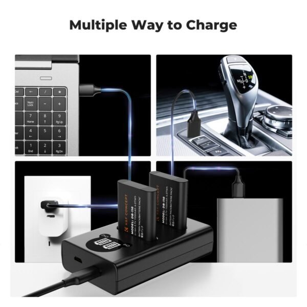 K&F Concept Premium is compatible with the Ricoh cameras GR III, GR III HDF, GR IIIx HDF, GR IIIX, WG-6 with DB-110 batteries as well as with the Olympus cameras TG7/6/5/4 with Li-90B/Li-92B batteries.