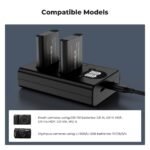 K&F Concept Premium is compatible with the Ricoh cameras GR III, GR III HDF, GR IIIx HDF, GR IIIX, WG-6 with DB-110 batteries as well as with the Olympus cameras TG7/6/5/4 with Li-90B/Li-92B batteries.