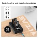 K&F Concept Premium is compatible with the Ricoh cameras GR III, GR III HDF, GR IIIx HDF, GR IIIX, WG-6 with DB-110 batteries as well as with the Olympus cameras TG7/6/5/4 with Li-90B/Li-92B batteries.