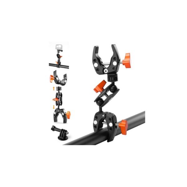 K&F Concept Super Clamp with Dual Ballhead Magic Arm