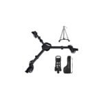 K&F Concept Photography Tripod Dolly, Heavy Duty with 3" Rubber Wheels 44lbs Capacity Tripod Wheels, Compact Video Tripod Dolly with Adjustable Legs and Carry Bag for DSLR Cameras Camcorder.