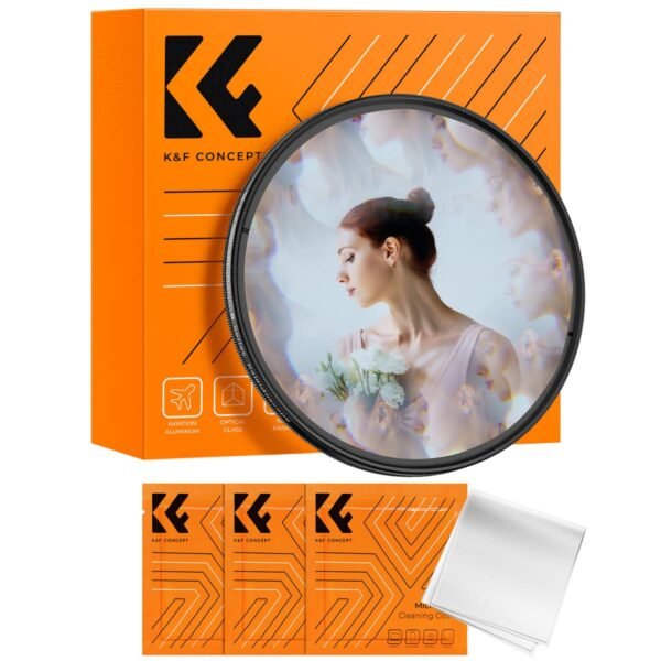 Distributor Lensa dan Aksesoris Fotografi Digital Pratama Retailindo 82mm Kaleidoscope Filter Special Effects Filter with 3pcs Vacuum Cleaning Cloths Nano B Series