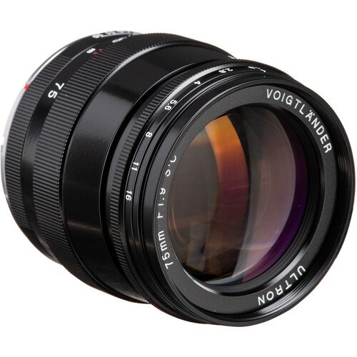 Voigtlander Ultron 75mm f1.9 Lens (Single Coated, Black)