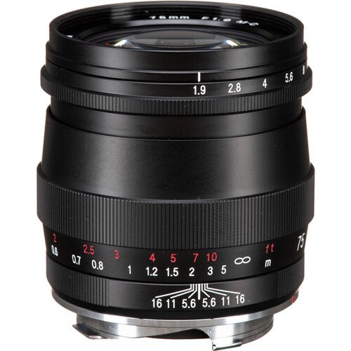 Voigtlander Ultron 75mm f1.9 Lens (Multicoated, Matte Black)