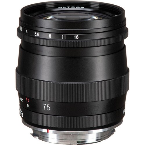 Voigtlander Ultron 75mm f1.9 Lens (Multicoated, Matte Black)