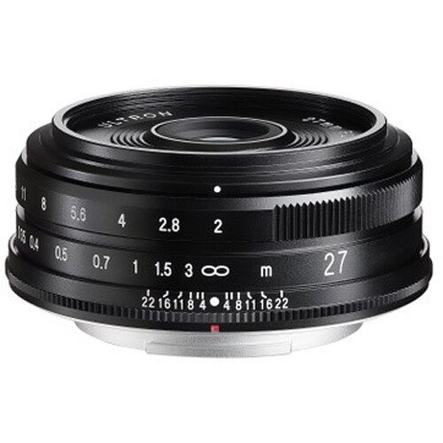 Distributor Lensa dan Aksesoris Fotografi Digital Pratama Retailindo Voigtlander Ultron 27mm f2.0 Lens (FUJIFILM X, Black)