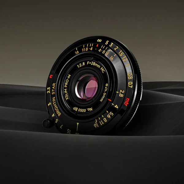 Brightin Star 28mm F2.8 Full Frame Lens Black Lacquer Ultra-Thin Pancake Lens For Leica M