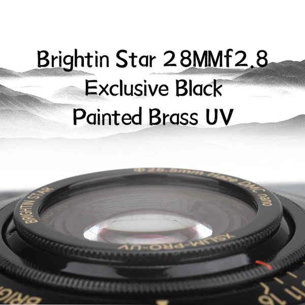 Brightin Star 28mm F2.8 Full Frame Lens Black Lacquer Ultra-Thin Pancake Lens For Leica M
