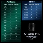 Brightin Star AF50mm F1.4 APS-C Autofocus Lens Large Aperture Portrait Fixed Focus Lens Suitable Fit for Sony E (Black)