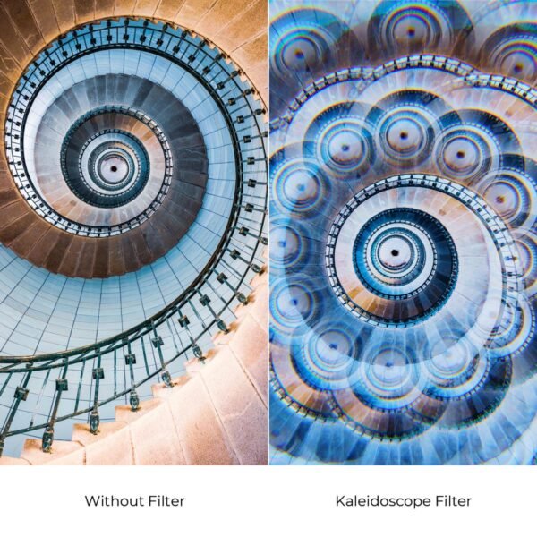 Distributor Lensa dan Aksesoris Fotografi Digital Pratama Retailindo 82mm Kaleidoscope Filter Special Effects Filter with 3pcs Vacuum Cleaning Cloths Nano B Series
