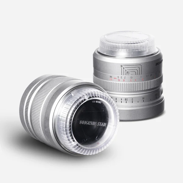 Brightin Star 50mm F0.95 APS-C Manual Focus for Fuji-X (Silver)