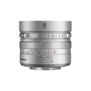 Brightin Star 50mm F0.95 APS-C Manual Focus for Fuji-X (Silver)
