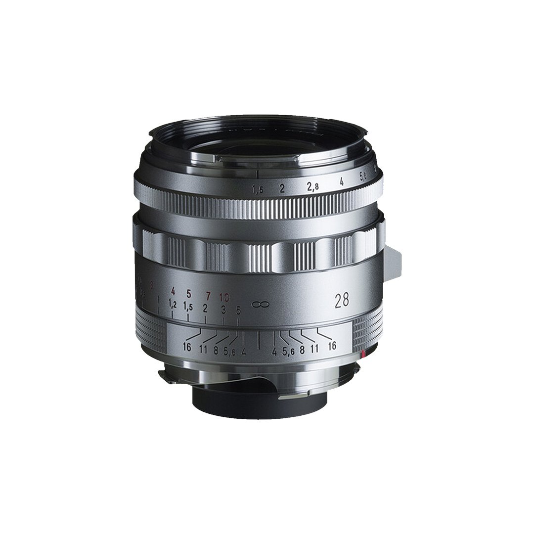 Voigtlander Nokton 28mm f1.5 Vintage Line Type II VM Lens For Leica M (Silver)