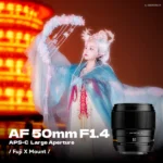 Brightin Star AF 50mm F1.4 APS-C Autofocus for Fujifilm X-Mount (Black)