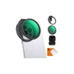 Clip On 67mm Variable ND2-32 Magnetic Phone Lens Filter Kit, Phone Clip with Magnetic Adapter Ring / Cold Shoe / Locking Knob, Compatible models: iPhone 15 series/14 series/13 series/12 series/11 series and other iPhone phones, Galaxy S22 S23 Ultra