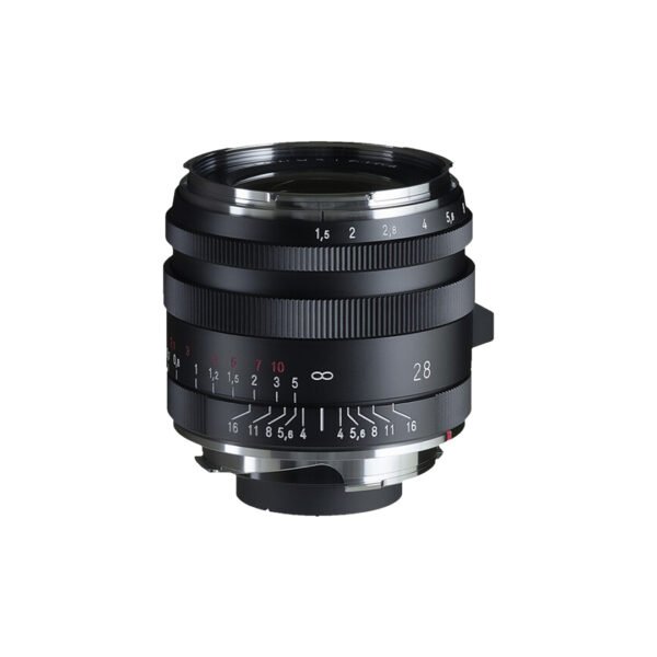 Voigtlander Nokton 28mm f1.5 Vintage Aspherical Type II VM Lens For Leica M (Black)