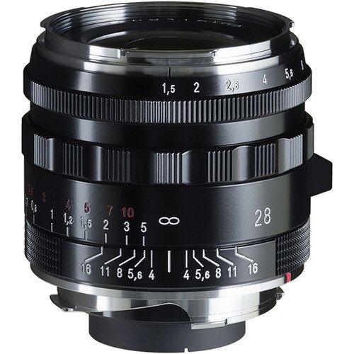Voigtlander Nokton 28mm f1.5 Vintage Aspherical Type II VM Lens For Leica M (Black)