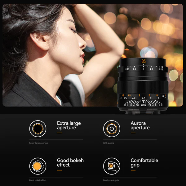 Brightin Star 35mm F0.95 Manual Focus for MFT-Mount