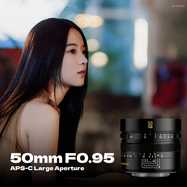 Distributor Lensa dan Aksesoris Fotografi Digital Pratama Retailindo Brightin Star 50mm F0.95 APS-C Night God Portrait Star Manual Fixed Focus Lens Suitable For Sony E (Black)