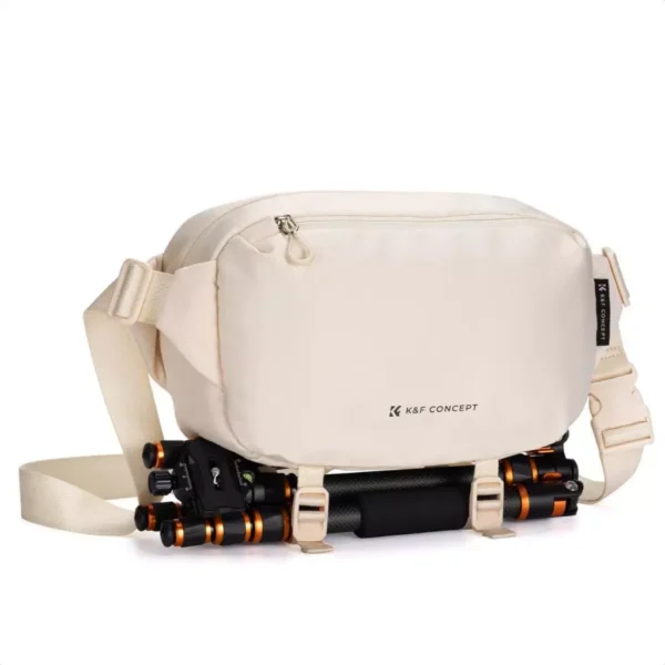 Distributor Lensa dan Aksesoris Fotografi Digital Pratama Retailindo K&F Concept Alpha Camera Sling Bag 10L Photography Shoulder Bag - Sling Bag - Tas Kamera -Camera Bag Beige