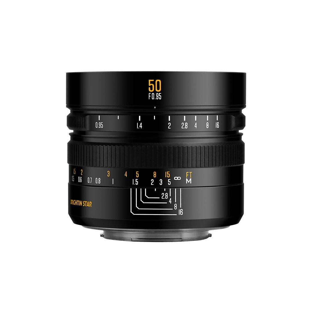 Brightin Star 50mm F0.95 APS-C Night God Portrait Star Manual Fixed Focus Lens Suitable For Sony E (Black)