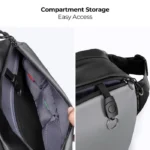 K&F Concept Alpha Camera Sling Bag 10L Photography Shoulder Bag - Sling Bag - Tas Kamera -Camera Bag Beige