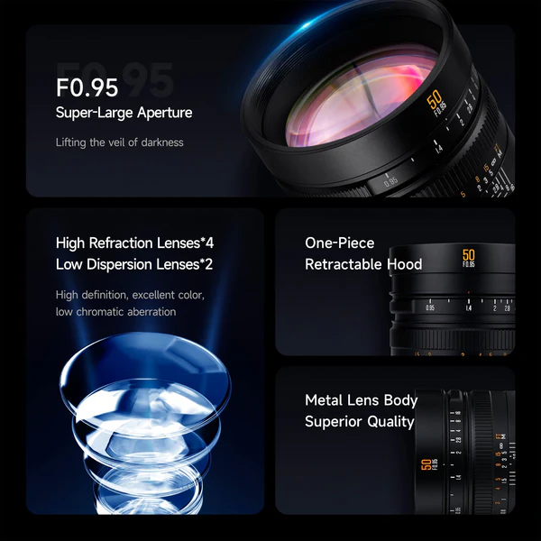 Brightin Star 50mm F0.95 Manual Focus for Fuji X-Mount APS-C