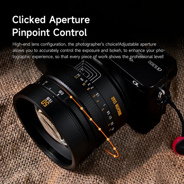 Brightin Star 50mm F0.95 Manual Focus for Fuji X-Mount APS-C