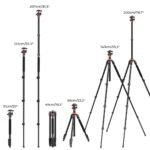 78"/2m Overhead Aluminum DSLR Tripod Compact Portable Vlog Tripod Monopod 22lbs/10kg Load with Rotatable 360° Center Column K234A7+BH-28L (S210)
