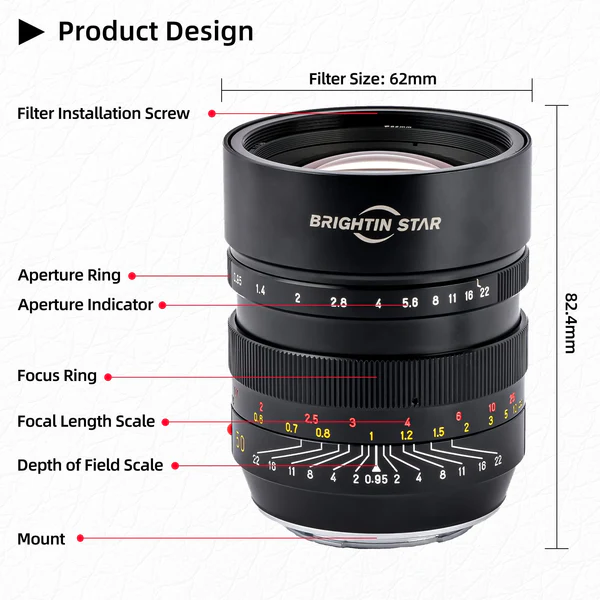 Brightin Star 50mm F0.95 II Manual Focus for Nikon Z-Mount