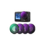 DJI Osmo Action 4 & Osmo Action 5 Pro Action Camera Filter Set CPL + ND8 + ND16 + ND32 Screw On Polarizing Neutral Density Filter HD Optical Glass / Multi-Coated / Metal Frame