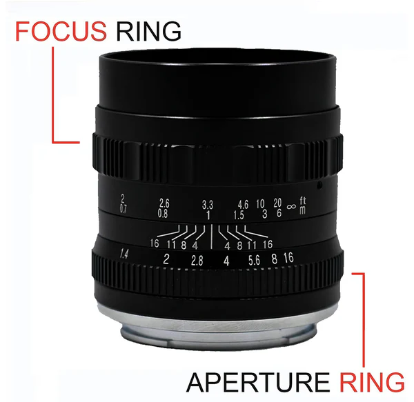 Brightin Star 50mm F1.4 APS-C Manual Focus Prime Lens for Sony E Mount