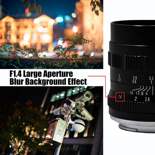 Brightin Star 50mm F1.4 APS-C Manual Focus Prime Lens for Sony E Mount