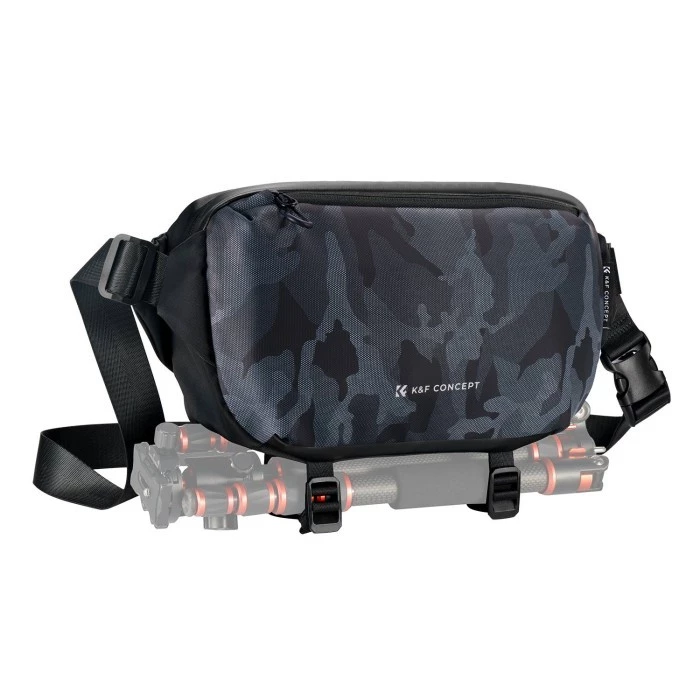 K&F Concept Alpha Camera Sling Bag 10L Photography Shoulder Bag - Sling Bag - Tas Kamera -Camera Bag-Camouflage