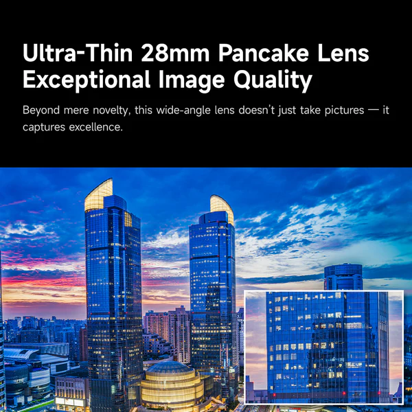 Brightin Star 28mm F2.8 Full Frame Pine Green Limited Edition Ultra-Thin Pancake Lens with Exclusive UV Filter Compatible with Leica M Mount