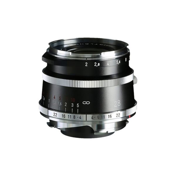 Voigtlander ultron 28mm f2 vm vintage retro black chrome