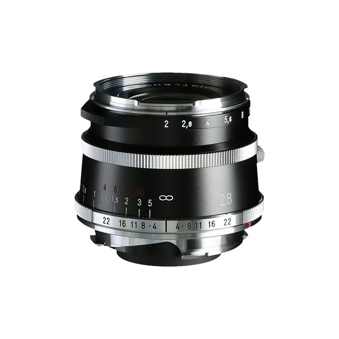 Voigtlander ultron 28mm f2 vm vintage retro black chrome