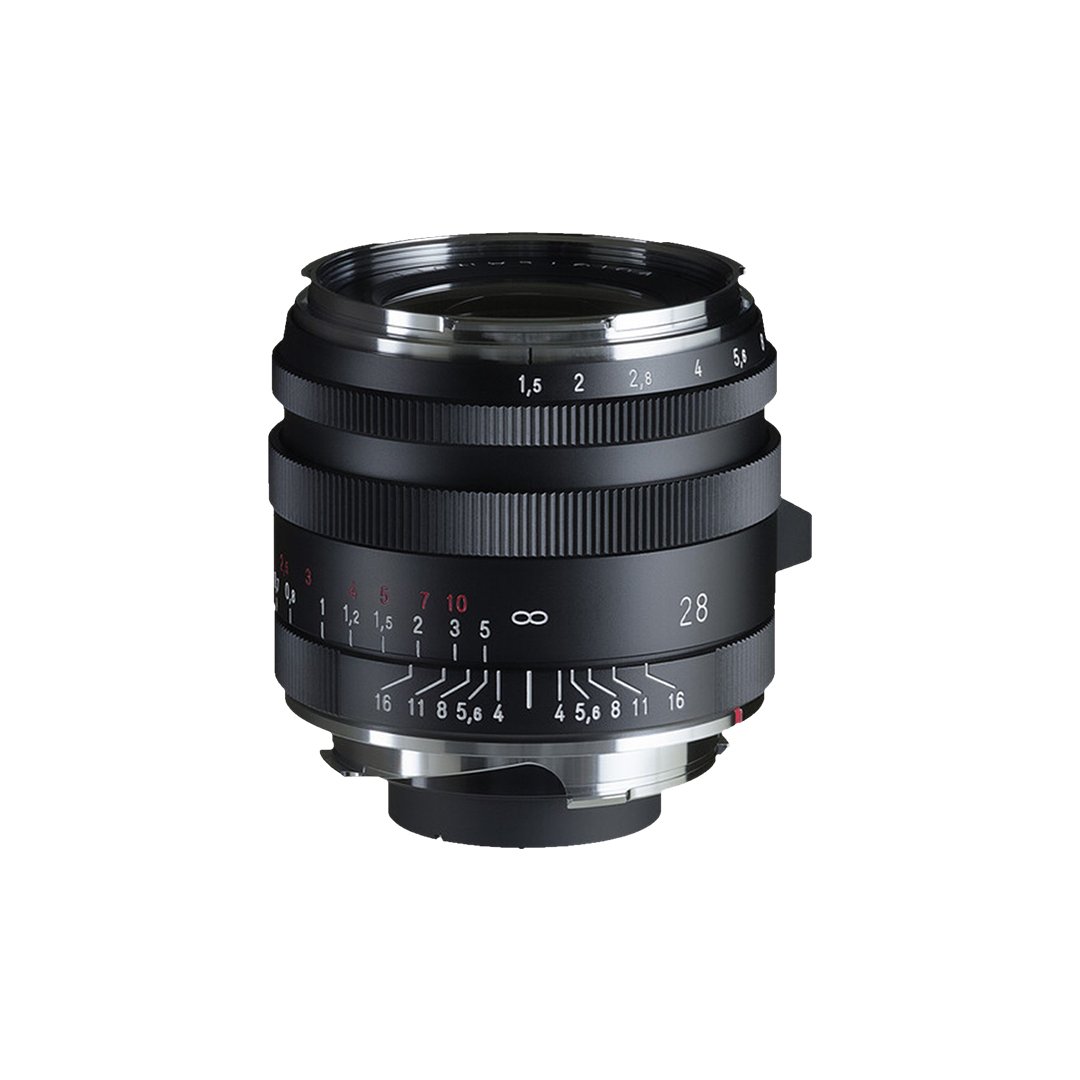 voigtlander nokton 28mm f1 5 vm leica m black vintage