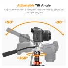 K&F Concept carbon fiber camera tripod 67 inch