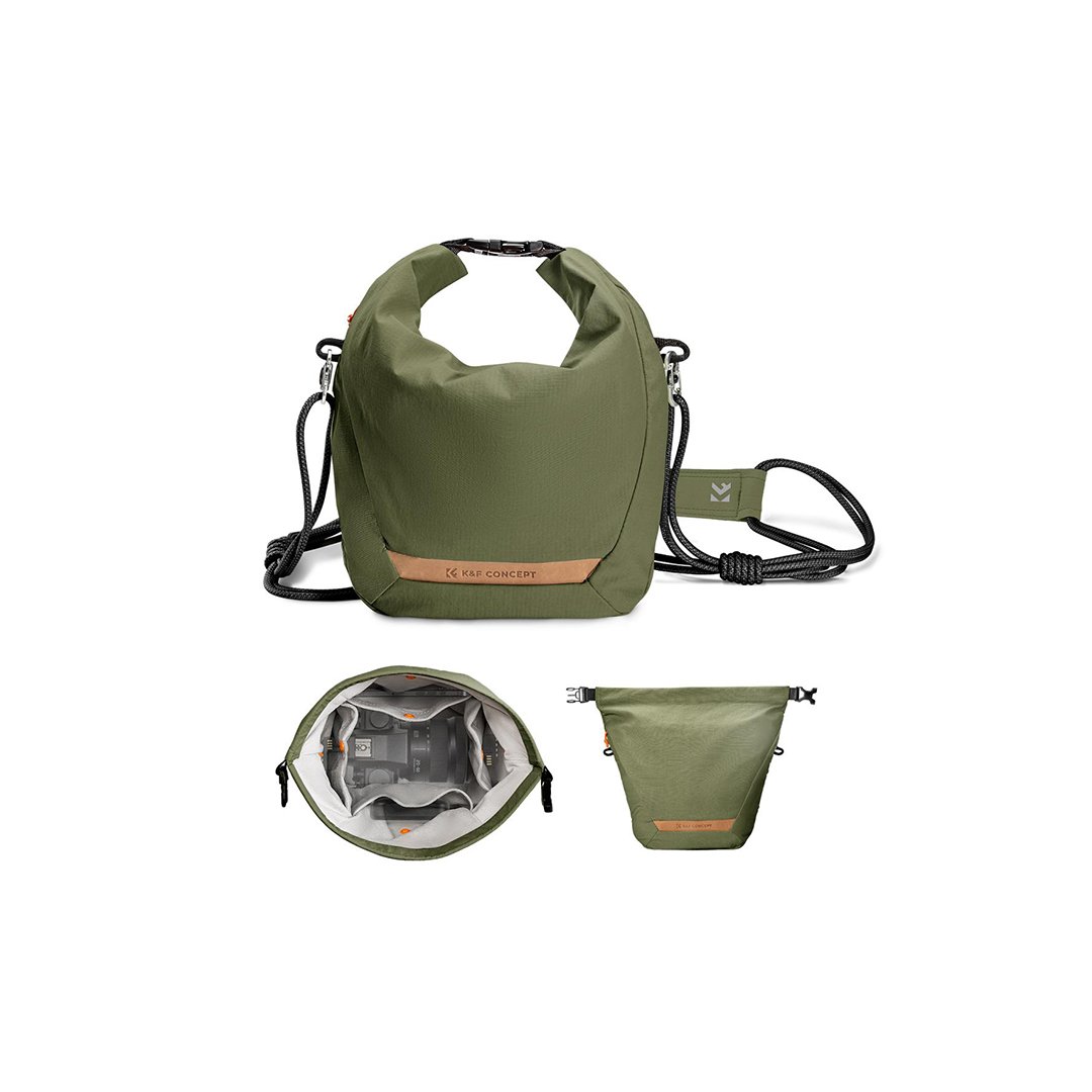 K&F CONCEPT Tas Kamera Serbaguna Roll-Top Ringan & Stylish untuk Fotografer