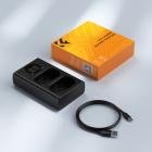 K&F Concept charger baterai sony np fz100 dual usb a7a9 a6600