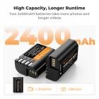 K&F Concept dmw blk22 battery charger set with LCD Screen for Panasonic Lumix