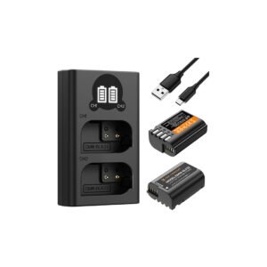 K&F Concept dmw blk22 battery charger set with LCD Screen for Panasonic Lumix