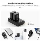 K&F Concept dmw blk22 battery charger set with LCD Screen for Panasonic Lumix