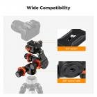 K&F Concept geared tripod head kamer 360 derajat 6kg makro